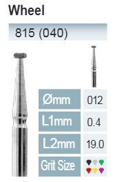 BROCAS DE DIAMANTE FG ISO 815-314-504-012 AMARELO X5PCS.