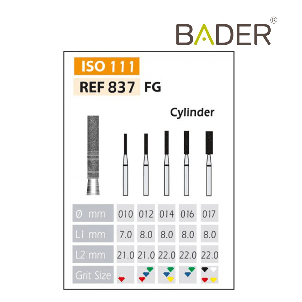 BROCAS DE DIAMANTE FG ISO 837-314-534-016 VERDE X5PCS.