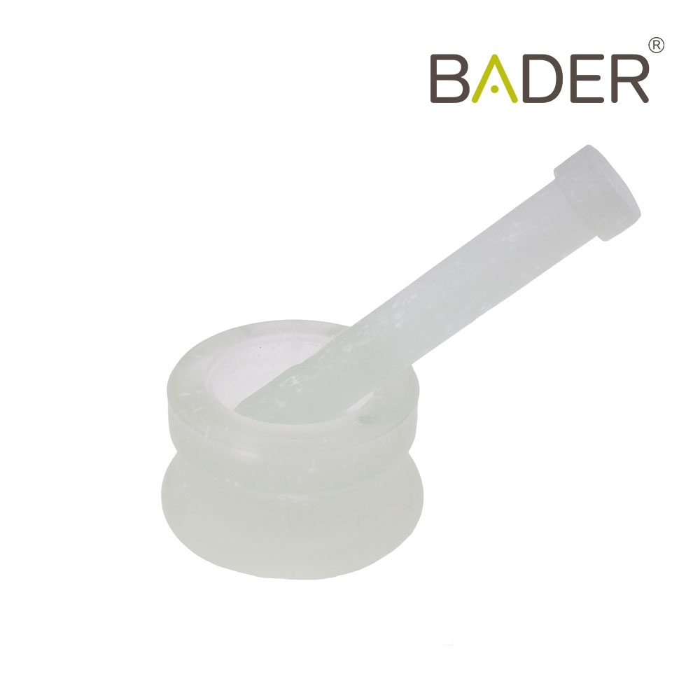 GLASS MORTAR AND PESTLE
