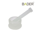 GLASS MORTAR AND PESTLE