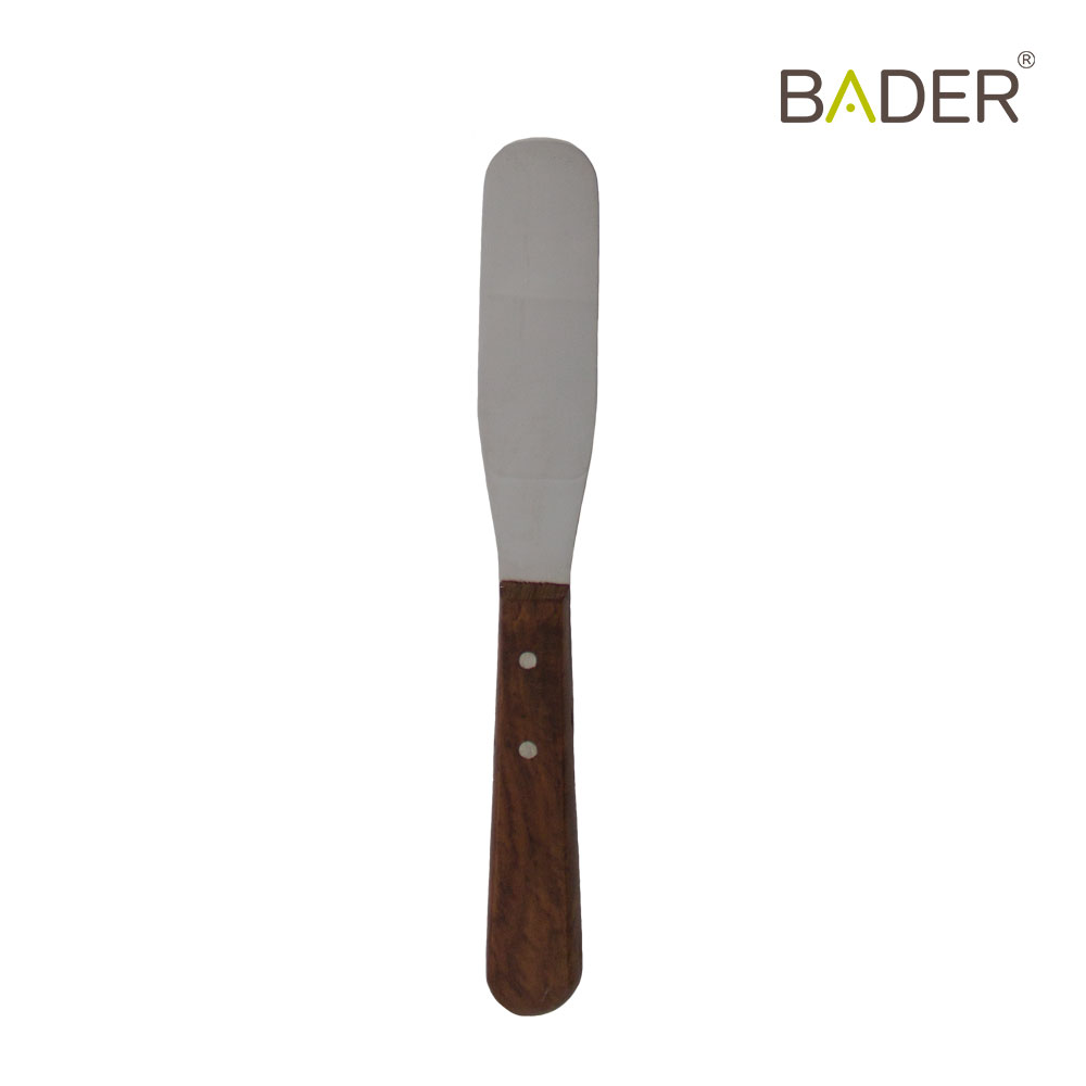 PLASTER SPATULA WOODEN HANDLE 21.5CM