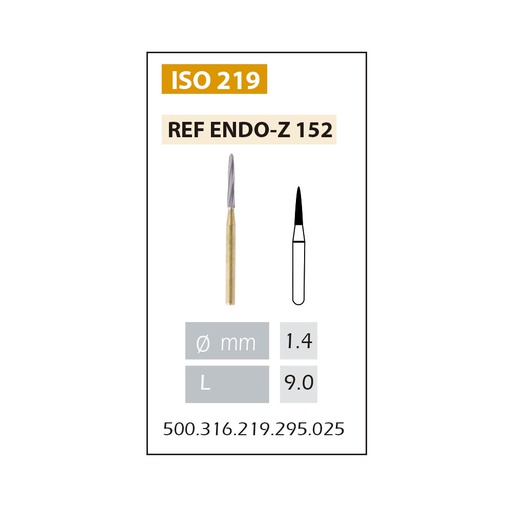 [ENDOZ152] FRESA CARBURO TUNGSTENO FG XL ISO.500.316.219.295.025 X5UDS.